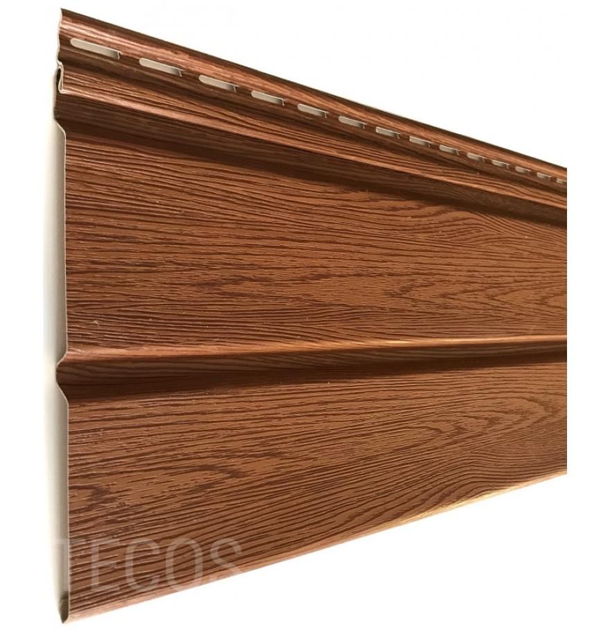 Сайдинг Tecos LUX Имитация Бруса Итальянский орех